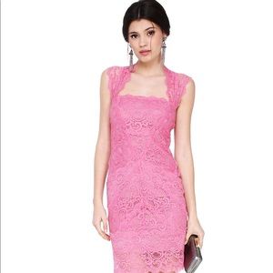 Nicole Miller pink cocktail dress